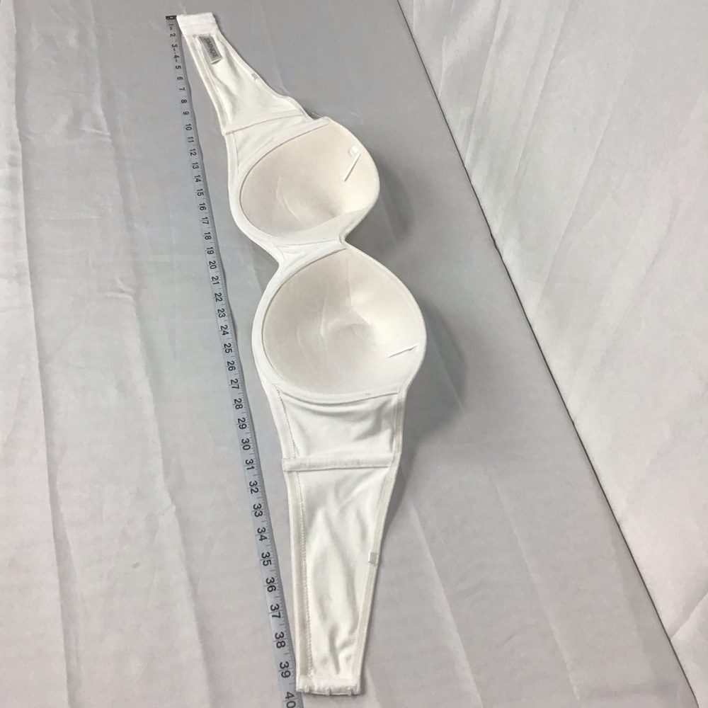 Dominique Strapless Bra White Size 48C Seamless Supportive Full Coverage - Picture 8 of 10